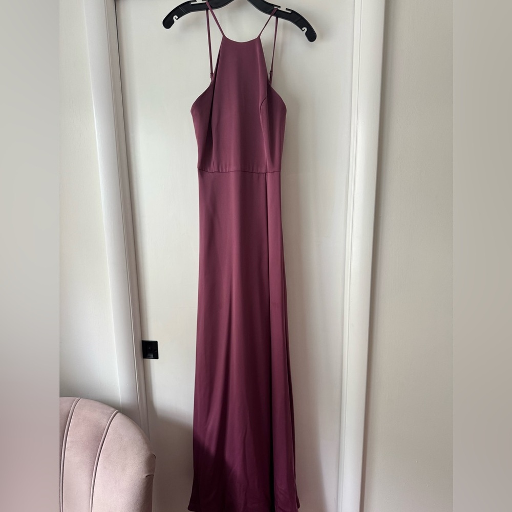 Azazie Burgundy Maxi Dress